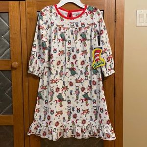 Dr. Seuss Christmas Grinch Toddlers Pajama Nightgown size 2T New